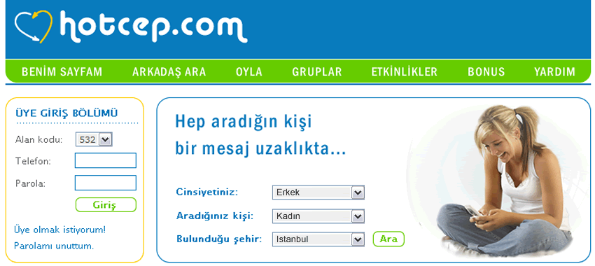 HotCep Web Sitesi