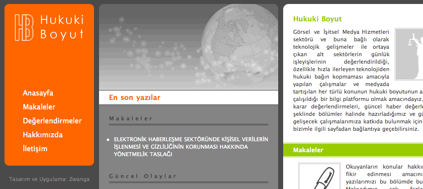 HukukiBoyut Web Sitesi 1. sürüm
