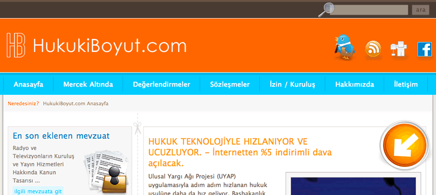 HukukiBoyut Web Sitesi 2. sürüm
